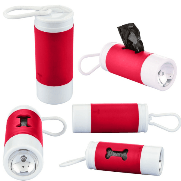 Pet Waste Bag Dispenser with Flashlight