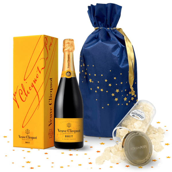 Veuve Clicquot Champagne and Lolli & Pops Champagne Gummy Bears Gift Set